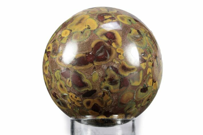 Polished Fruit Jasper Sphere - India #359715